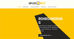 Desktop Screenshot of abfluss-aerzte.de