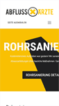 Mobile Screenshot of abfluss-aerzte.de