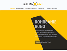 Tablet Screenshot of abfluss-aerzte.de
